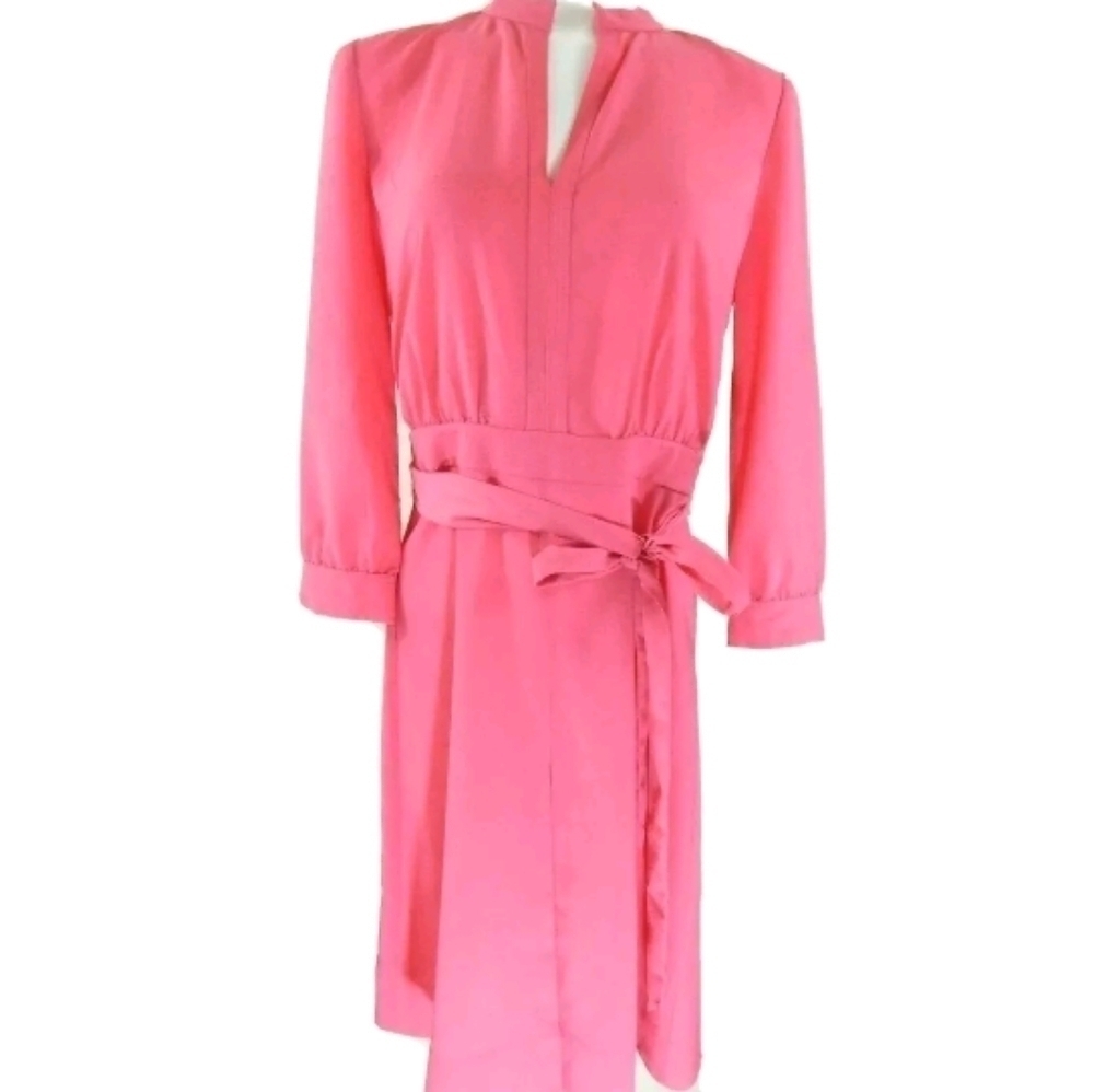 Tory Burch Judi Tie Waist Pink Dress
